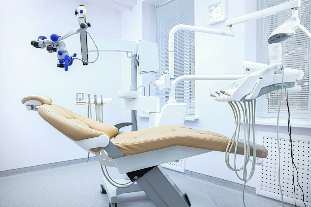 Special equipment for a dentist, dentist office